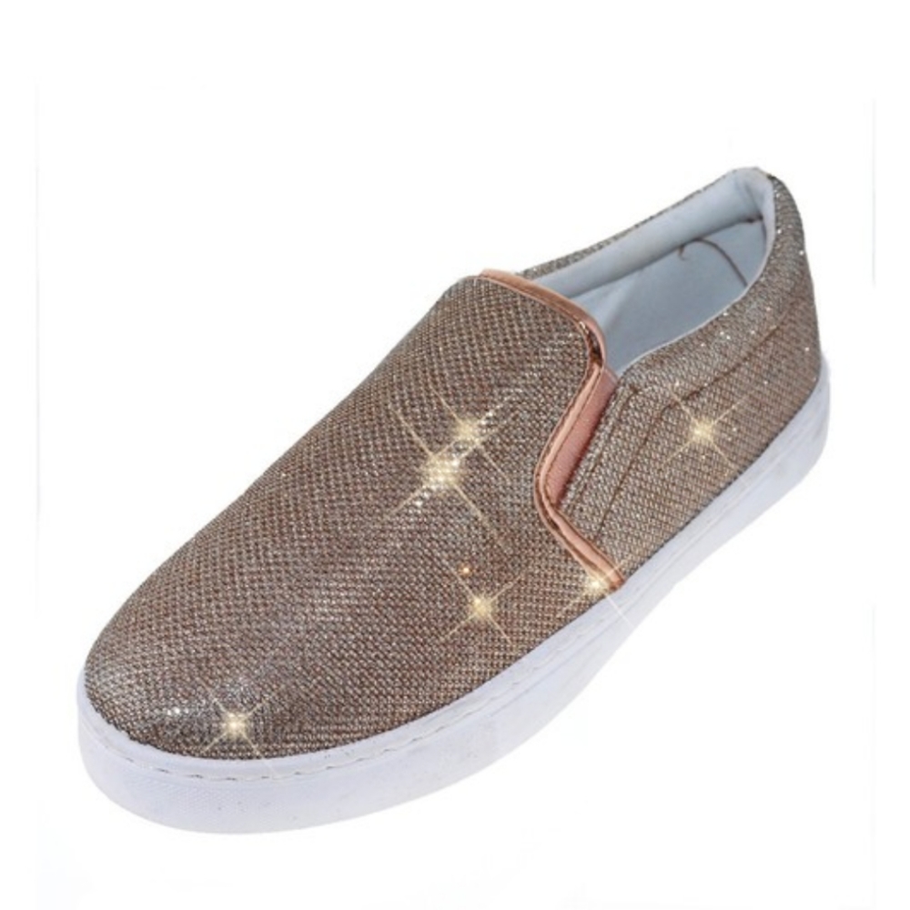 Slip On Rose Gold Sneakers